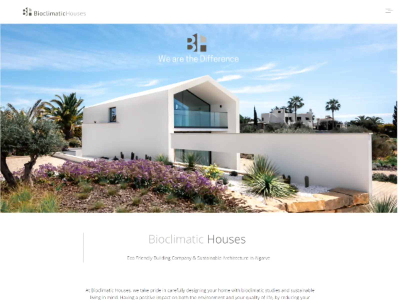 Capa do projeto Bioclimatic Houses