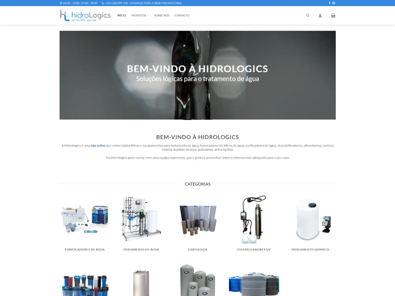 Capa do projeto Hidrologics